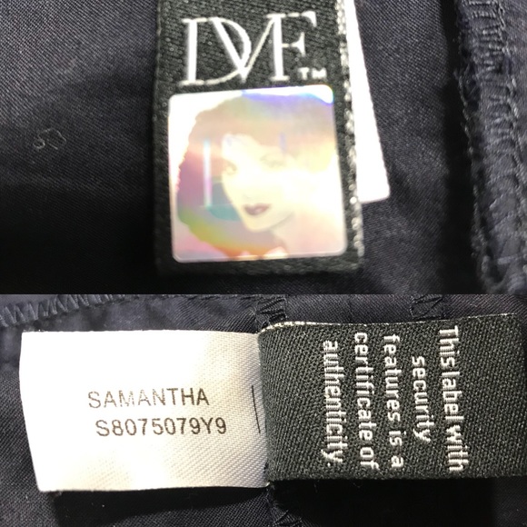 DVF Navy Blue Samantha Multi Zippers Skirt Sz 8 - Picture 8 of 16